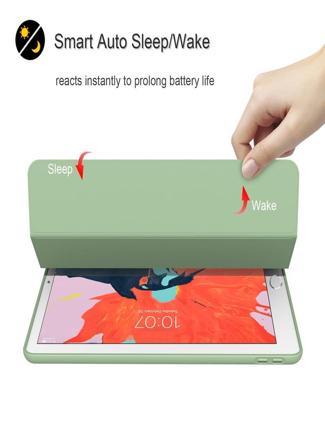 Divufus Case for iPad Air 3 / Pro 10.5 Inch, Lightweight Slim Soft TPU Trifold Stand Smart Cover, Auto Sleep/Wake Case for iPad Air 3rd Generation/Pro 10.5, Matcha Green - Image 2
